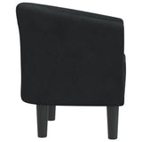 Chaise cabriolet noir velours