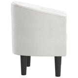 Chaise cabriolet blanc similicuir