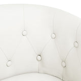 Chaise cabriolet blanc similicuir