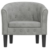 Chaise cabriolet gris clair velours