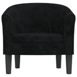 Chaise cabriolet noir velours