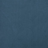 Fauteuil avec repose-pied bleu foncé velours