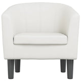 Fauteuil blanc similicuir