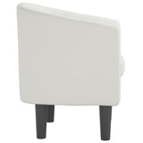 Fauteuil blanc similicuir
