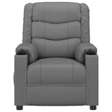 Fauteuil inclinable électrique Gris Similicuir