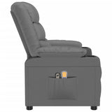 Fauteuil de massage électrique Gris Similicuir