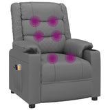 Fauteuil de massage électrique Gris Similicuir