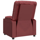 Fauteuil de massage électrique Rouge bordeaux Similicuir