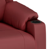 Fauteuil de massage électrique Rouge bordeaux Similicuir