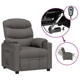 Fauteuil inclinable électrique Gris foncé Tissu
