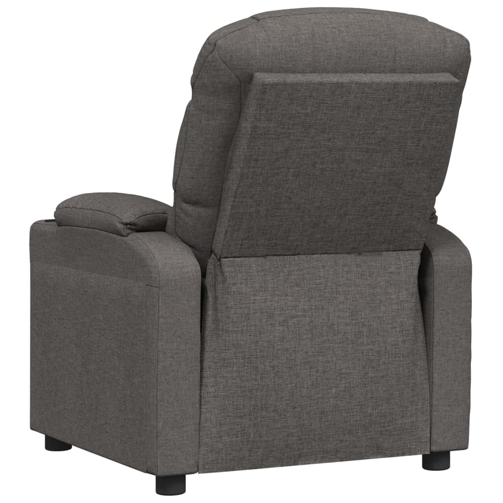 Fauteuil inclinable électrique Gris foncé Tissu