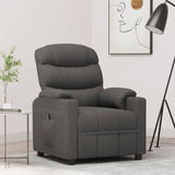 Fauteuil inclinable électrique Gris foncé Tissu