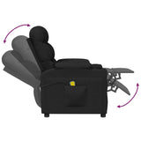 Fauteuil électrique de massage Noir Tissu