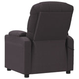 Fauteuil électrique de massage Marron foncé Tissu