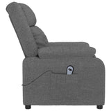 Fauteuil inclinable électrique Gris foncé Tissu