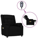 Fauteuil électrique de massage Noir Tissu