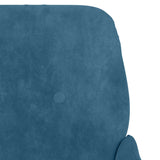 Fauteuil Bleu 62x79x79 cm Velours