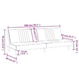 Canapé-lit taupe tissu