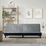 Canapé-lit à gris clair tissu