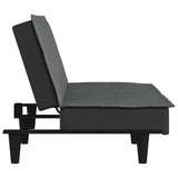 Canapé-lit gris foncé tissu