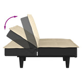 Canapé-lit crème tissu