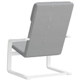 Chaise de relaxation Gris clair Tissu
