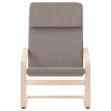 Chaise de relaxation Taupe Tissu