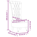 Chaise à dossier haut vert foncé velours conception de bouton