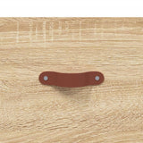 Commode chêne sonoma 69,5 x 34 x 90 cm bois d'ingénierie