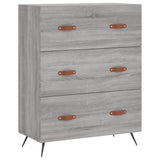 Commode sonoma gris 69,5 x 34 x 90 cm bois d'ingénierie