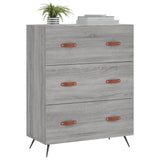 Commode sonoma gris 69,5 x 34 x 90 cm bois d'ingénierie