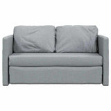 Canapé-lit 2 en 1 gris clair 112x174x55 cm tissu