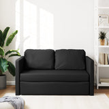 Canapé-lit 2 en 1 noir 112x174x55 cm similicuir
