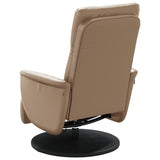 Fauteuil inclinable de massage repose-pieds cappuccino