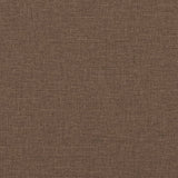 Fauteuil inclinable de massage avec repose-pieds marron tissu