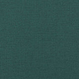 Fauteuil inclinable de massage et repose-pieds vert foncé tissu