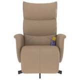Fauteuil inclinable de massage repose-pieds cappuccino