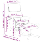 Fauteuil de massage inclinable avec repose-pied noir tissu