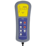 Fauteuil inclinable de massage repose-pied gris foncé velours