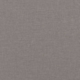 Canapé 2 places avec oreillers décoratifs taupe 140 cm tissu