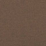 Canapé 2 places avec oreillers décoratifs marron 120 cm tissu
