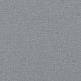 Canapé 2 places avec oreillers gris clair 120 cm tissu