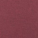 Canapé à 3 places avec repose-pieds Rouge bordeaux 180 cm Tissu