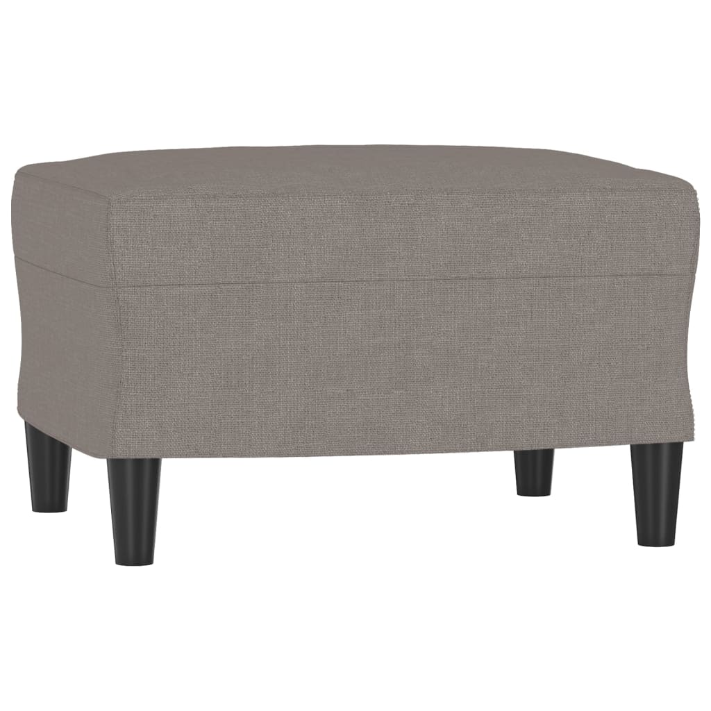 Canapé à 3 places avec repose-pieds Taupe 180 cm Tissu