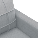 Ensemble de canapés 4 pcs coussins gris clair tissu