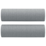 Ensemble de canapés 3 pcs coussins gris clair tissu