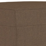 Ensemble de canapés 3 pcs avec coussins marron tissu
