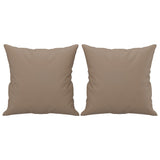 Ensemble de canapés 4 pcs avec coussins cappuccino similicuir