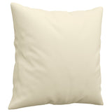 Ensemble de canapés 2 pcs avec coussins crème similicuir