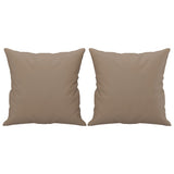 Ensemble de canapés 2 pcs avec coussins cappuccino similicuir